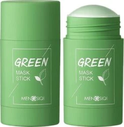 MENGSIQI - Green Mask Stick - Huidverzorging - Gezichtsmasker - Kleimasker - Mee Eters & Acne Verwijderen - Acne Verzorging - Vette Huid - Mee-eter Verwijderaar - Poriën Reiniger -Blackhead - Unisex - Verzachtend -Verkoelend - Dermatologisch Getest -Lichaamsverzorging Winkel 1176x1200 4