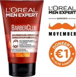 L’Oréal Paris Men Expert Barber Club Exfoliërende Baard & Gezichtsscrub - 100 Ml -Lichaamsverzorging Winkel 1185x1200 2