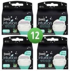 Wilkinson Intuition Sensitive Navul Scheermesjes - Voordeelverpakking 4 X 3 Stuks