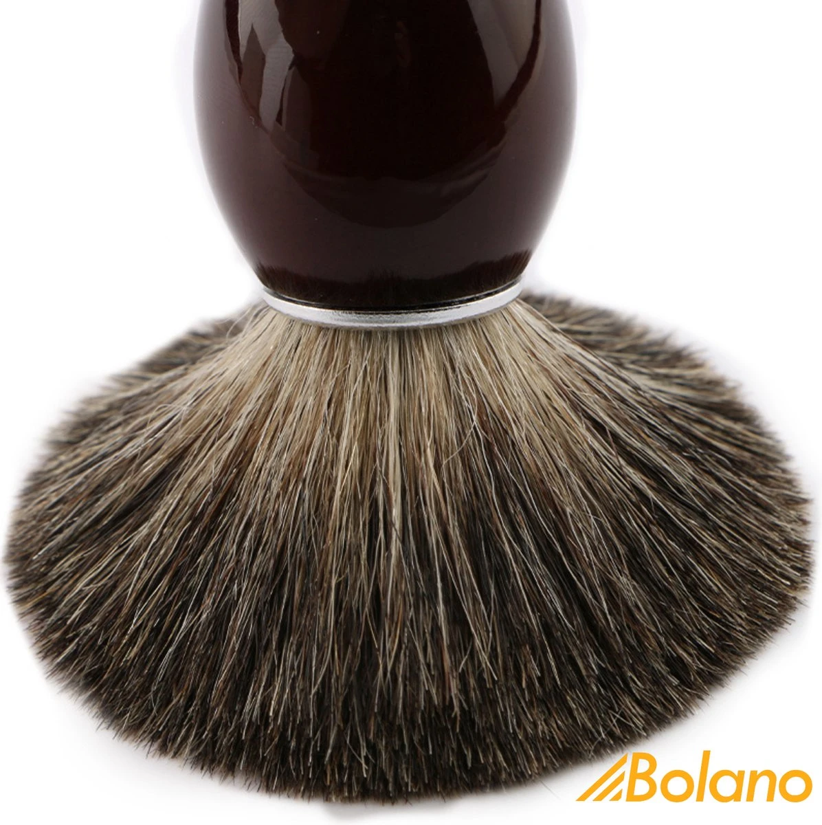 Bolano® Premium Duurzaam Scheerkwast Brown Wood - Klassiek Scheerkwast Voor Mannen En Vrouwen - 100% Soepel Haar Voor Een Optimale Verdeling 4 Bolano® Premium Duurzaam Scheerkwast Brown Wood - Klassiek Scheerkwast Voor Mannen En Vrouwen - 100% Soepel Haar Voor Een Optimale Verdeling - Afbeelding 2