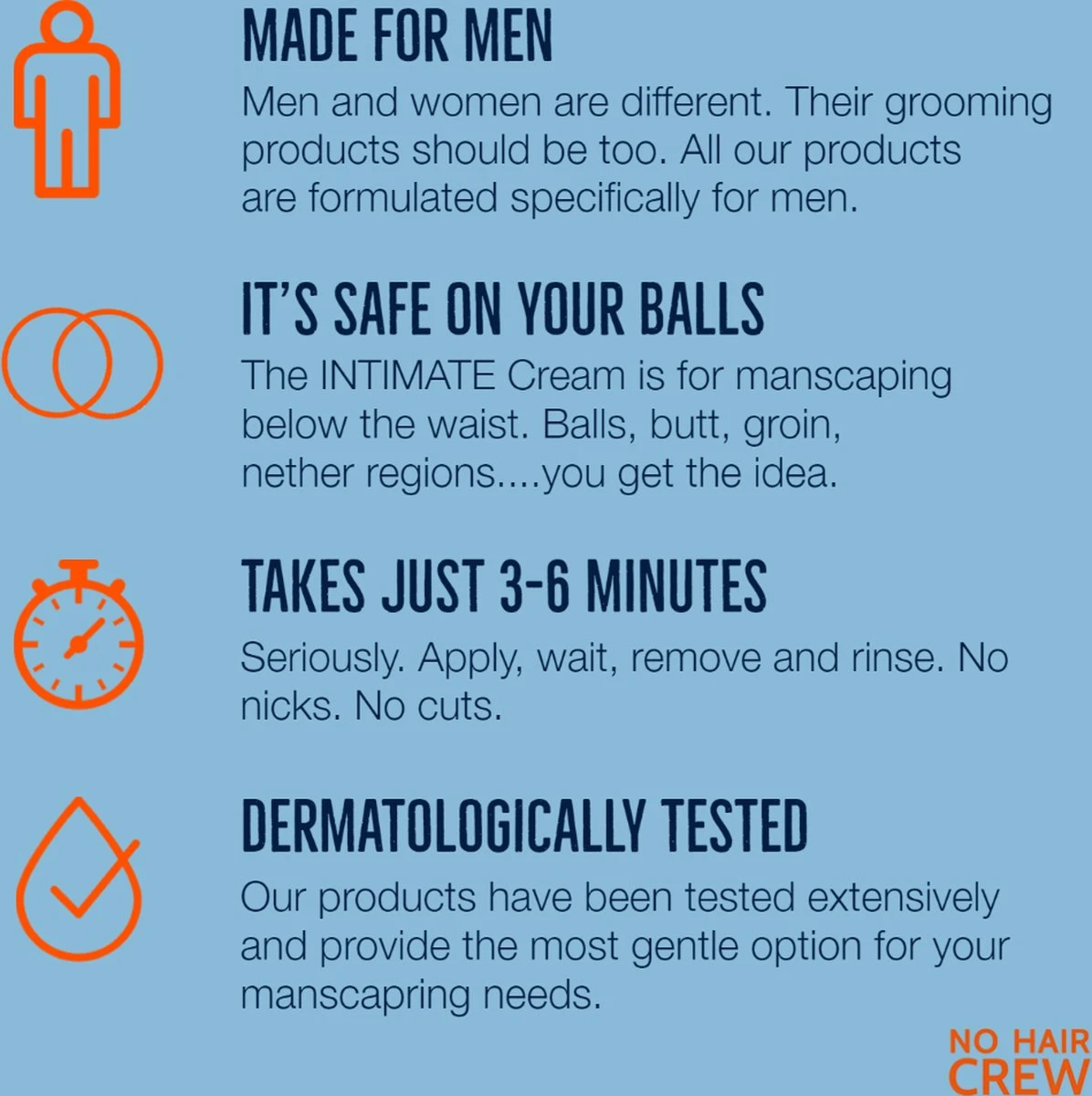 NO HAIR CREW – Premium Ontharingscreme Intieme Delen – Ontharing Mannen – 100 Ml - Intimate Hair Removal Cream - Ontharen Eraser For Men Zone Intiem Voor Man Genitalien 13 NO HAIR CREW – Premium Ontharingscreme Intieme Delen – Ontharing Mannen – 100 Ml - Intimate Hair Removal Cream - Ontharen Eraser For Men Zone Intiem Voor Man Genitalien - Afbeelding 11