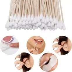 Merkloos Wattenstaafjes Hout - Bamboe - 4 X 100 Stuks -Lichaamsverzorging Winkel 1196x1200 2