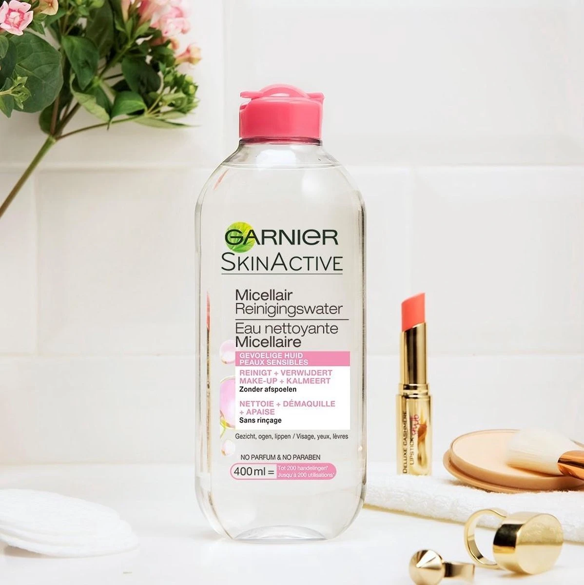 Garnier SkinActive Micellair Reinigingswater Voor De Gevoelige Huid - 3 X 400ml 7 Garnier SkinActive Micellair Reinigingswater Voor De Gevoelige Huid - 3 X 400ml - Afbeelding 5