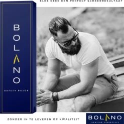 Bolano® Safety Razor Set Zilver + 30 Double Edge Scheermesjes + Houder - Klassiek Scheermes Voor Mannen En Vrouwen - Messing -Lichaamsverzorging Winkel 1198x1200 45