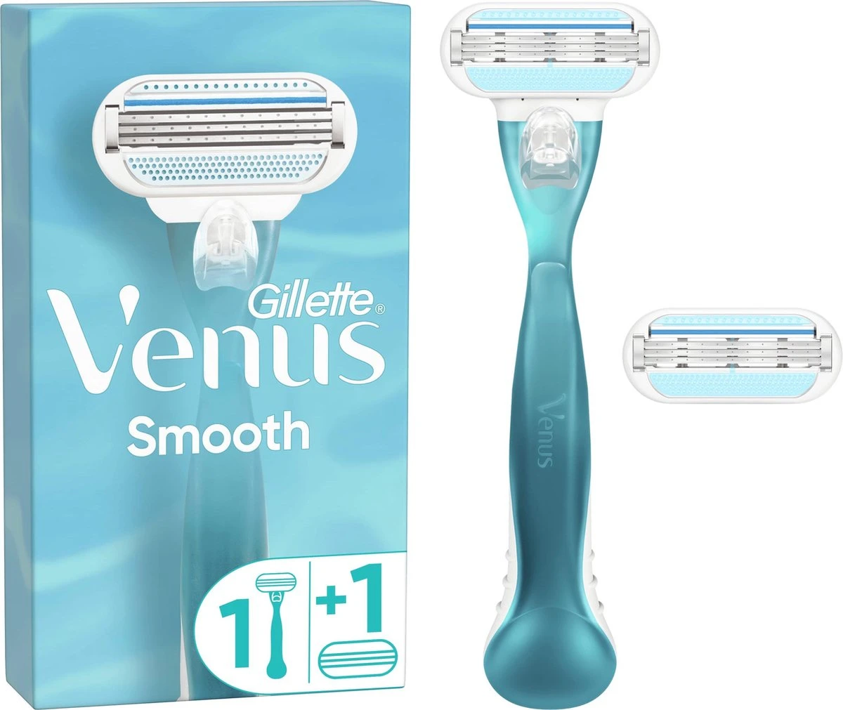 Gillette Venus Smooth Scheersysteem Voor Vrouwen + 1 Navulmesje - Scheermes 3 Gillette Venus Smooth Scheersysteem Voor Vrouwen + 1 Navulmesje - Scheermes