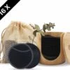 Bamboozy 16 Zwarte Herbruikbare Wattenschijfjes + Bamboe Houder 12x Dagelijks 4x Scrub 4 Laags Wasbare Wattenschijfjes Zero Waste -Lichaamsverzorging Winkel 1200x1013 1