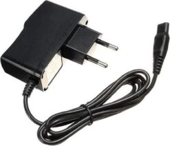 Oplader Geschikt Voor Philips Scheerapparaat - Netstekker Adapter Opladen - Zwart