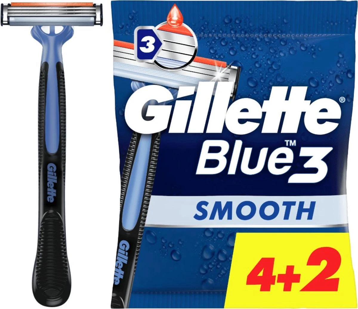 Gillette® Gillette Blue3 Smooth 4+2 Stuks 11 Gillette® Gillette Blue3 Smooth 4+2 Stuks - Afbeelding 9