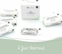 Cosmeau Safety Razor Blades Voor Vrouwen Alle Lichaamsdelen - 50 Stuks Safety Razor Scheermesjes Mesjes Voor Bamboozy Safety Razors - Platinum - Zero Waste 9 Cosmeau Safety Razor Blades Voor Vrouwen Alle Lichaamsdelen - 50 Stuks Safety Razor Scheermesjes Mesjes Voor Bamboozy Safety Razors - Platinum - Zero Waste -Lichaamsverzorging Winkel 1200x1042 1