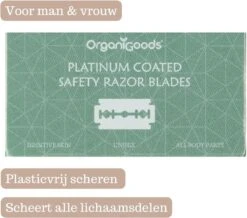 OrganiGoods Safety Razor Blades - 50 Stuks - Mesjes - Platinum Scheermesjes - Navulling Mesjes - Alle Lichaamsdelen - Double Edge Blade Scheermes - Zero Waste 21 OrganiGoods Safety Razor Blades - 50 Stuks - Mesjes - Platinum Scheermesjes - Navulling Mesjes - Alle Lichaamsdelen - Double Edge Blade Scheermes - Zero Waste -Lichaamsverzorging Winkel 1200x1061