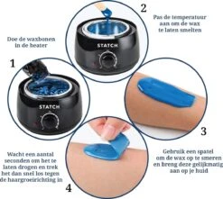 STATCH Wax Apparaat Ontharing Set Met 500 Gram Wax Bonen En 25 Houten Spatels - -Lichaamsverzorging Winkel 1200x1074 4