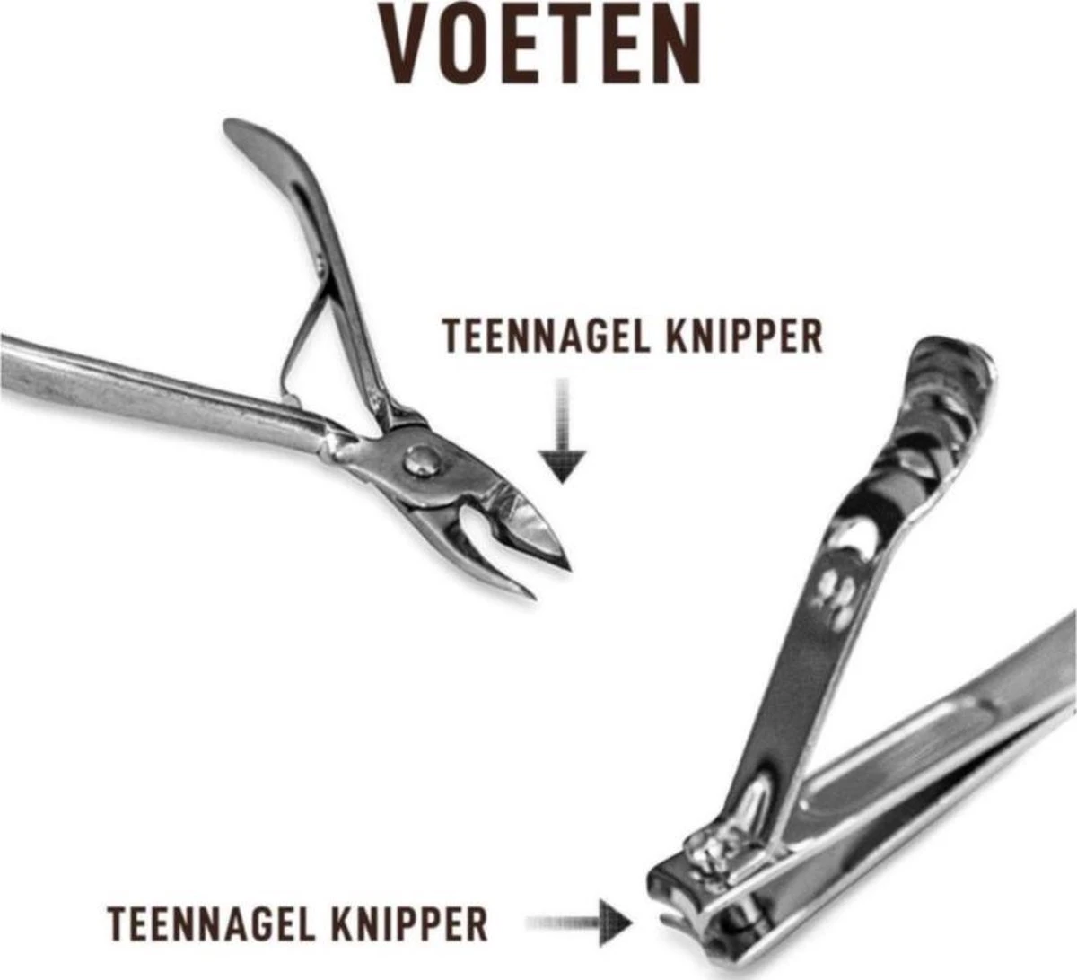 Merkloos 10-Delige Manicureset - Pedicure Set - Nagelverzorging Kit - Nagelvijl - Nagelknipper - Opbergetui - Reisset - Nageltang - Voetverzorging 5 Merkloos 10-Delige Manicureset - Pedicure Set - Nagelverzorging Kit - Nagelvijl - Nagelknipper - Opbergetui - Reisset - Nageltang - Voetverzorging - Afbeelding 3