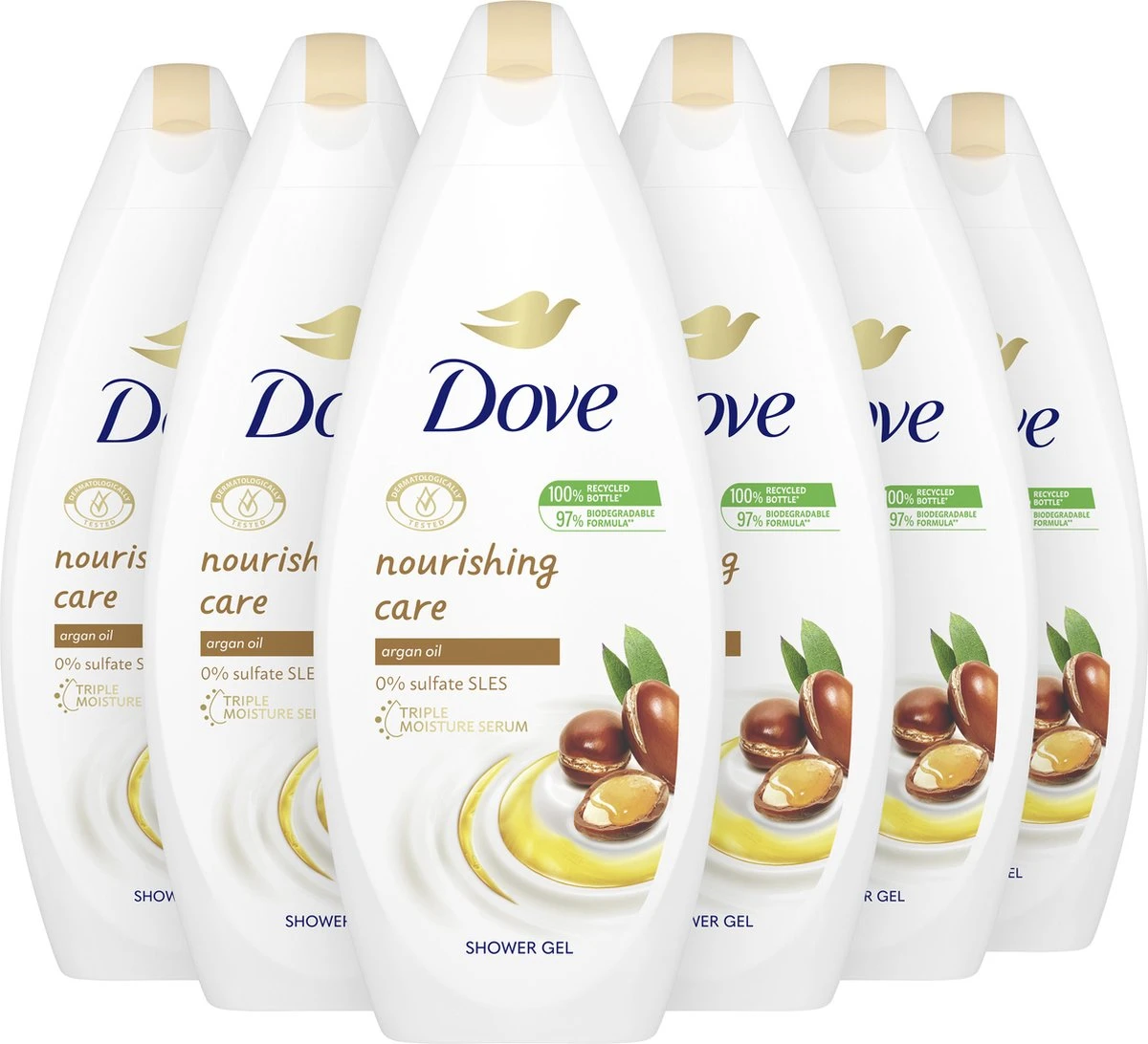 Dove Nourishing Care Douchegel - 6 X 250 Ml - Voordeelverpakking 4 Dove Nourishing Care Douchegel - 6 X 250 Ml - Voordeelverpakking - Afbeelding 2