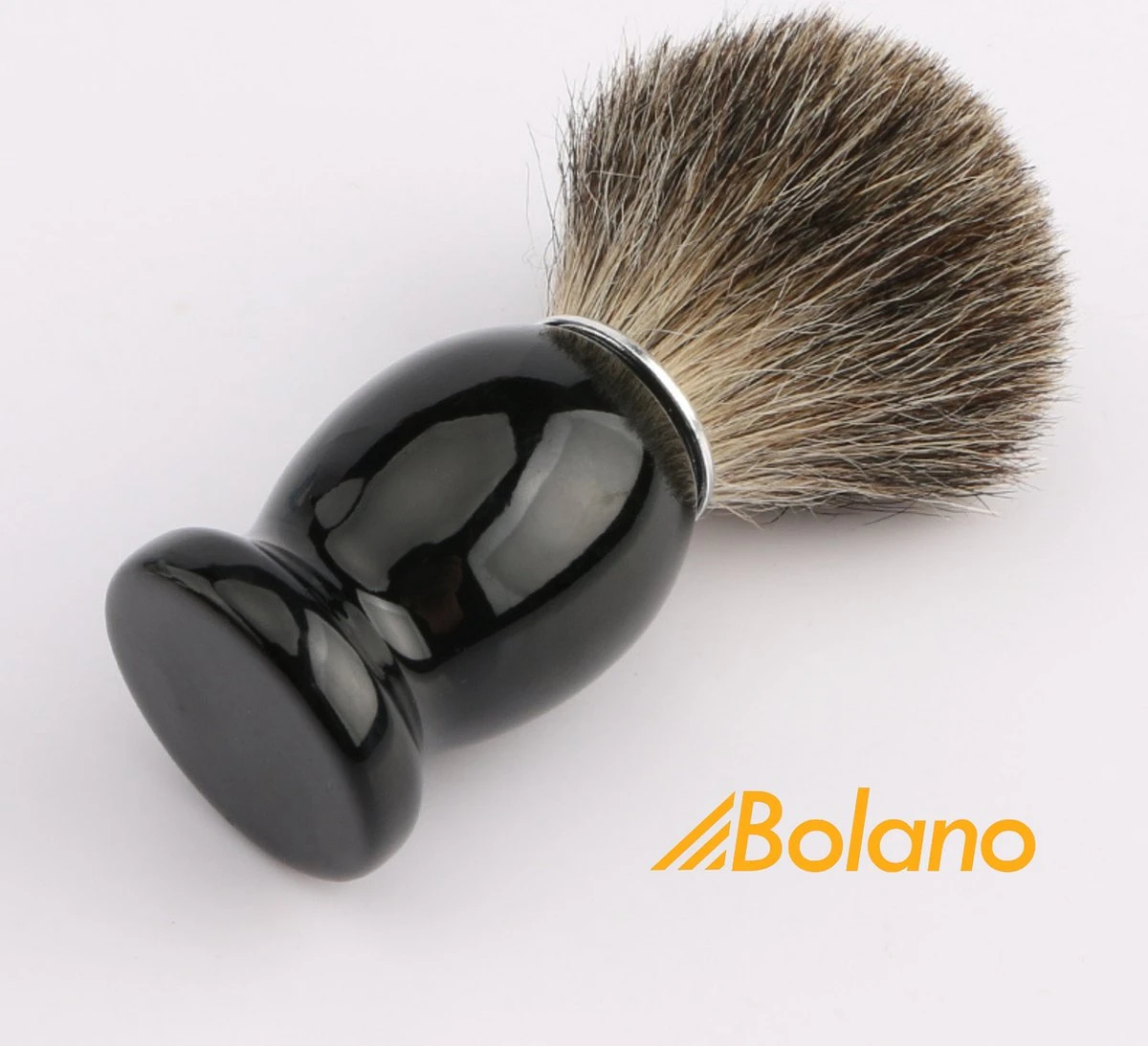 Bolano® Premium Duurzaam Scheerkwast Black Wood - Klassiek Scheerkwast Voor Mannen En Vrouwen - 100% Soepel Haar Voor Een Optimale Verdeling 4 Bolano® Premium Duurzaam Scheerkwast Black Wood - Klassiek Scheerkwast Voor Mannen En Vrouwen - 100% Soepel Haar Voor Een Optimale Verdeling - Afbeelding 2