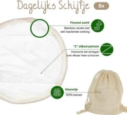 Wasbare Wattenschijfjes 10 Bamboe Wattenschijfjes - Herbruikbare Wattenschijfjes - Make Up Pads Zoogcompressen Zero Waste 19 Wasbare Wattenschijfjes 10 Bamboe Wattenschijfjes - Herbruikbare Wattenschijfjes - Make Up Pads Zoogcompressen Zero Waste -Lichaamsverzorging Winkel 1200x1094