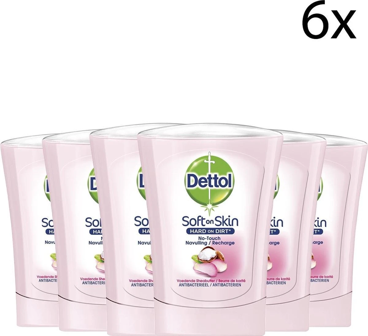 Dettol - Handzeep - No Touch Navulling - Galamboter - 250ml X6 3 Dettol - Handzeep - No Touch Navulling - Galamboter - 250ml X6