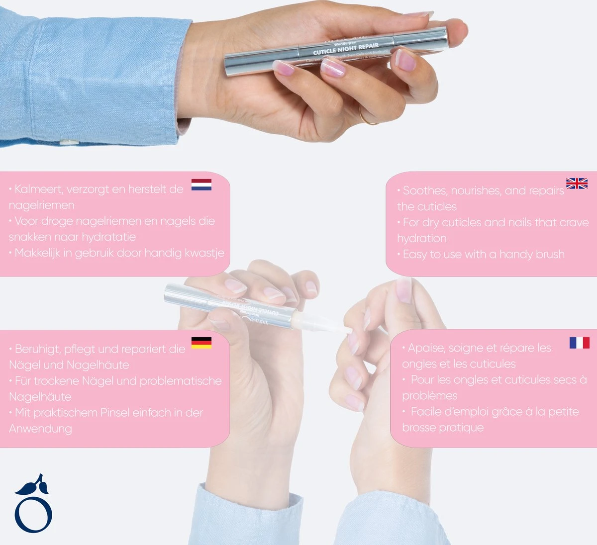 Herome Nagelriemserum Nagelriemolie - Nagelverzorging - Wonderpen Cuticle Night Repair - Hersteld Nagelriemen - 1.9gr 5 Herome Nagelriemserum Nagelriemolie - Nagelverzorging - Wonderpen Cuticle Night Repair - Hersteld Nagelriemen - 1.9gr - Afbeelding 3