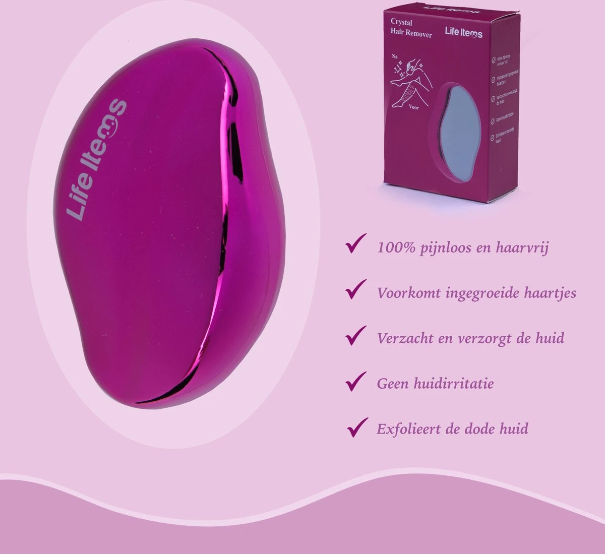 Crystal Hair Removal - Haarverwijderaar - Pijnloos En Comfortabel - Bleame 4 Crystal Hair Removal - Haarverwijderaar - Pijnloos En Comfortabel - Bleame - Afbeelding 2