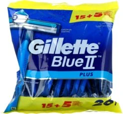 Gillette® Gillette BlueII Plus Wegwerpmesjes Mannen - 20 Stuks 23 Gillette® Gillette BlueII Plus Wegwerpmesjes Mannen - 20 Stuks -Lichaamsverzorging Winkel 1200x1114 3