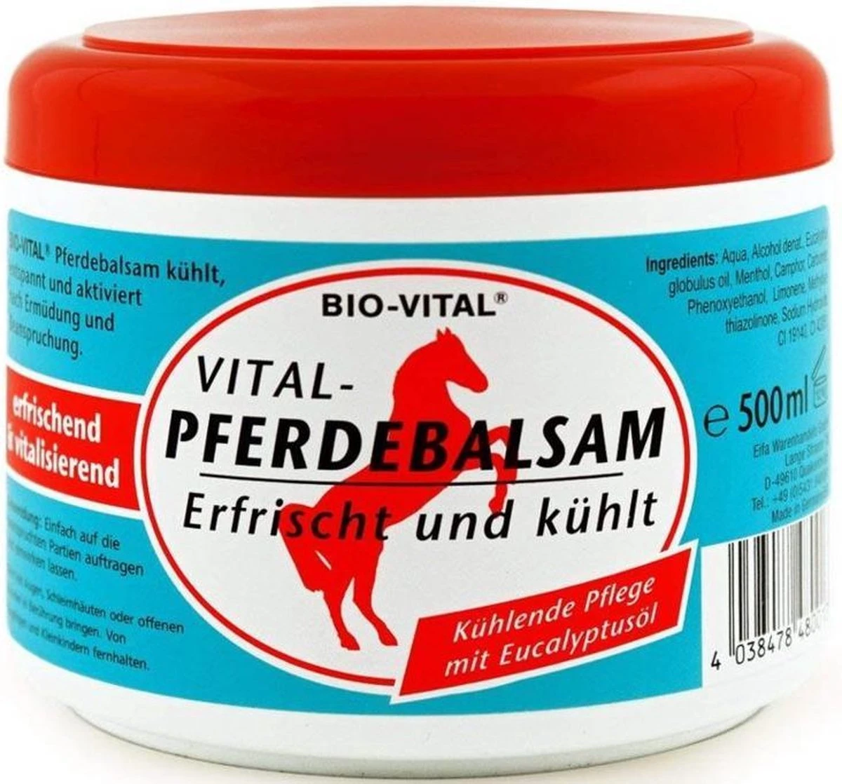 Bio Vital Paardenbalsem Crème - 500 Ml 6 Bio Vital Paardenbalsem Crème - 500 Ml - Afbeelding 4
