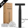 Bamboozy Safety Razor + 20 Scheermesjes Aluminium Zwart Black Unisex Voor Mannen Vrouwen Scheermes 1 Bamboozy Safety Razor + 20 Scheermesjes Aluminium Zwart Black Unisex Voor Mannen Vrouwen Scheermes -Lichaamsverzorging Winkel 1200x1122 4