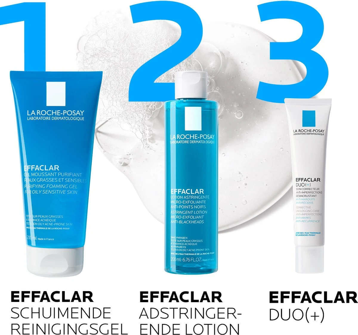 La Roche-Posay Effaclar Zuiverende Gel - 200ml - Onzuivere Huid 10 La Roche-Posay Effaclar Zuiverende Gel - 200ml - Onzuivere Huid - Afbeelding 8