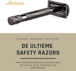 Bolano® Safety Razor Set Black Metallic + 25 Double Edge Scheermesjes + Houder - Klassiek Scheermes Voor Mannen En Vrouwen - Messing 23 Bolano® Safety Razor Set Black Metallic + 25 Double Edge Scheermesjes + Houder - Klassiek Scheermes Voor Mannen En Vrouwen - Messing -Lichaamsverzorging Winkel 1200x1125 2