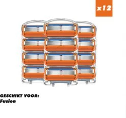 Universele Scheermes – Geschikt Voor Gillette Fusion – 5 Blade – 12 Stuks