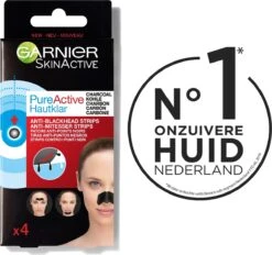 Garnier Skinactive Face SkinActive PureActive Nose Strips Charcoal - 2 X 4 Stuks - Voordeelverpakking -Lichaamsverzorging Winkel 1200x1129 5