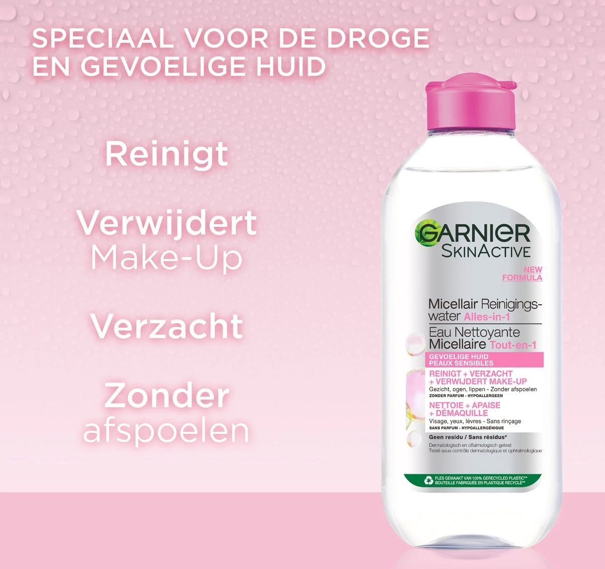 Garnier SkinActive Micellair Reinigingswater - Gevoelige Huid - 400 Ml 9 Garnier SkinActive Micellair Reinigingswater - Gevoelige Huid - 400 Ml - Afbeelding 7