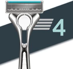 Wilkinson Sword Quattro Titanium Sensitive Scheerapparaat + 9 Scheermessen -Lichaamsverzorging Winkel 1200x1130 10