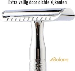 Bolano® Safety Razor Set Zilver + 30 Double Edge Scheermesjes + Houder - Klassiek Scheermes Voor Mannen En Vrouwen - Messing -Lichaamsverzorging Winkel 1200x1136 6