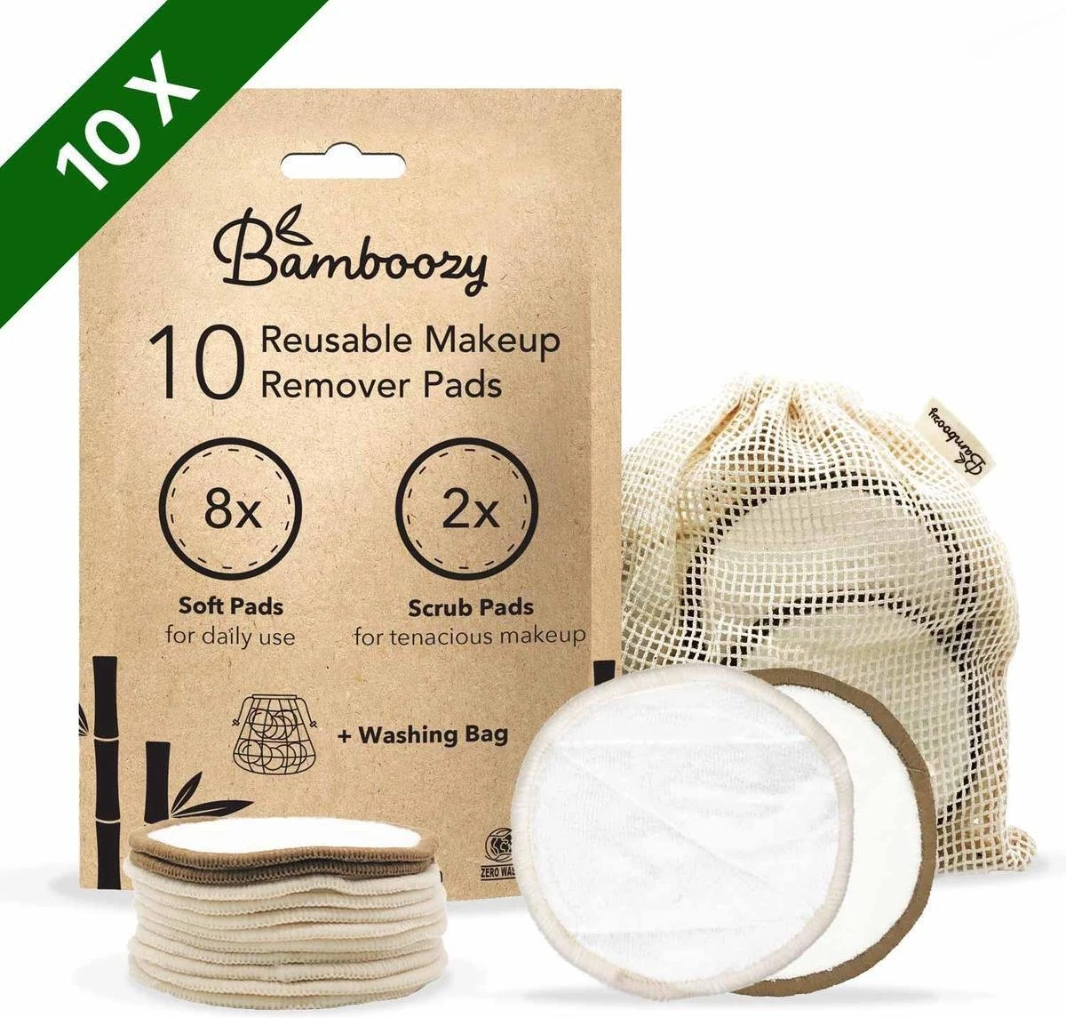 Wasbare Wattenschijfjes 10 Bamboe Wattenschijfjes - Herbruikbare Wattenschijfjes - Make Up Pads Zoogcompressen Zero Waste 3 Wasbare Wattenschijfjes 10 Bamboe Wattenschijfjes - Herbruikbare Wattenschijfjes - Make Up Pads Zoogcompressen Zero Waste