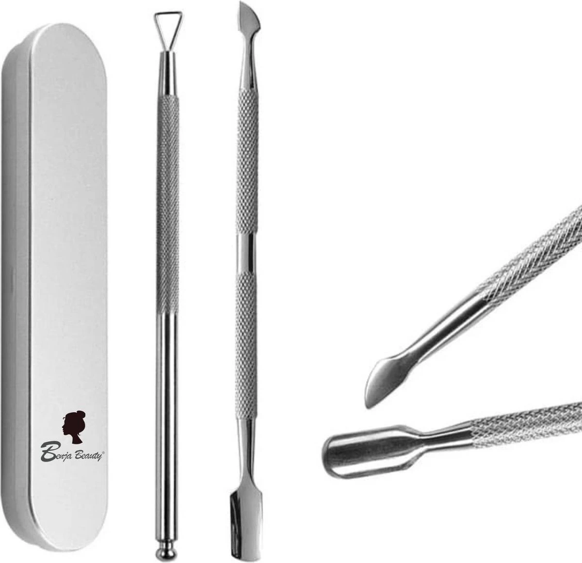 BenjaBeauty Bokkepootje Nagels - Schraper - Cuticle Pusher - Bokkenpootje Nagels - Cuticle Remover - Pedicure - Manicure 3 BenjaBeauty Bokkepootje Nagels - Schraper - Cuticle Pusher - Bokkenpootje Nagels - Cuticle Remover - Pedicure - Manicure