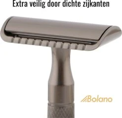 Bolano® Safety Razor Set Mat Zwart + 30 Double Edge Scheermesjes + Houder- Klassiek Scheermes Voor Mannen En Vrouwen - D663 21 Bolano® Safety Razor Set Mat Zwart + 30 Double Edge Scheermesjes + Houder- Klassiek Scheermes Voor Mannen En Vrouwen - D663 -Lichaamsverzorging Winkel 1200x1163 4