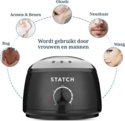 STATCH Wax Apparaat Ontharing Set Met 500 Gram Wax Bonen En 25 Houten Spatels - -Lichaamsverzorging Winkel 1200x1164 6