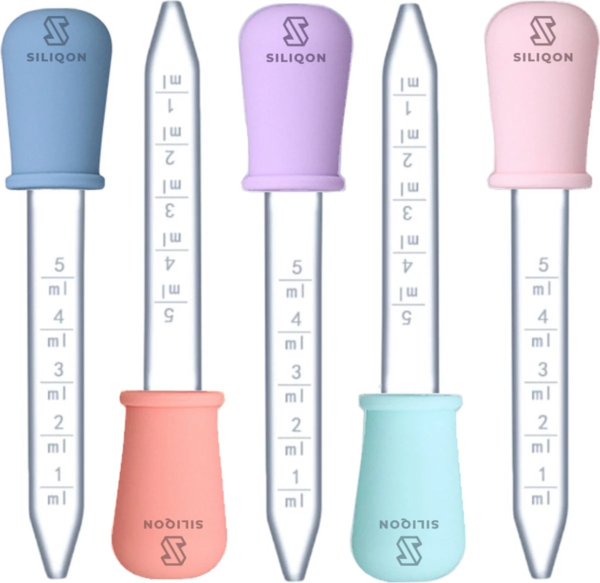 Merkloos Pipet 5 Ml | Pipetje Met Silicone Dropper | Vloeistoffen / Doseren / Whisky / Medicijnen | Pipette | Pipetten In 5 Kleuren | Pipetjes - 5 Stuks 3 Merkloos Pipet 5 Ml | Pipetje Met Silicone Dropper | Vloeistoffen / Doseren / Whisky / Medicijnen | Pipette | Pipetten In 5 Kleuren | Pipetjes - 5 Stuks