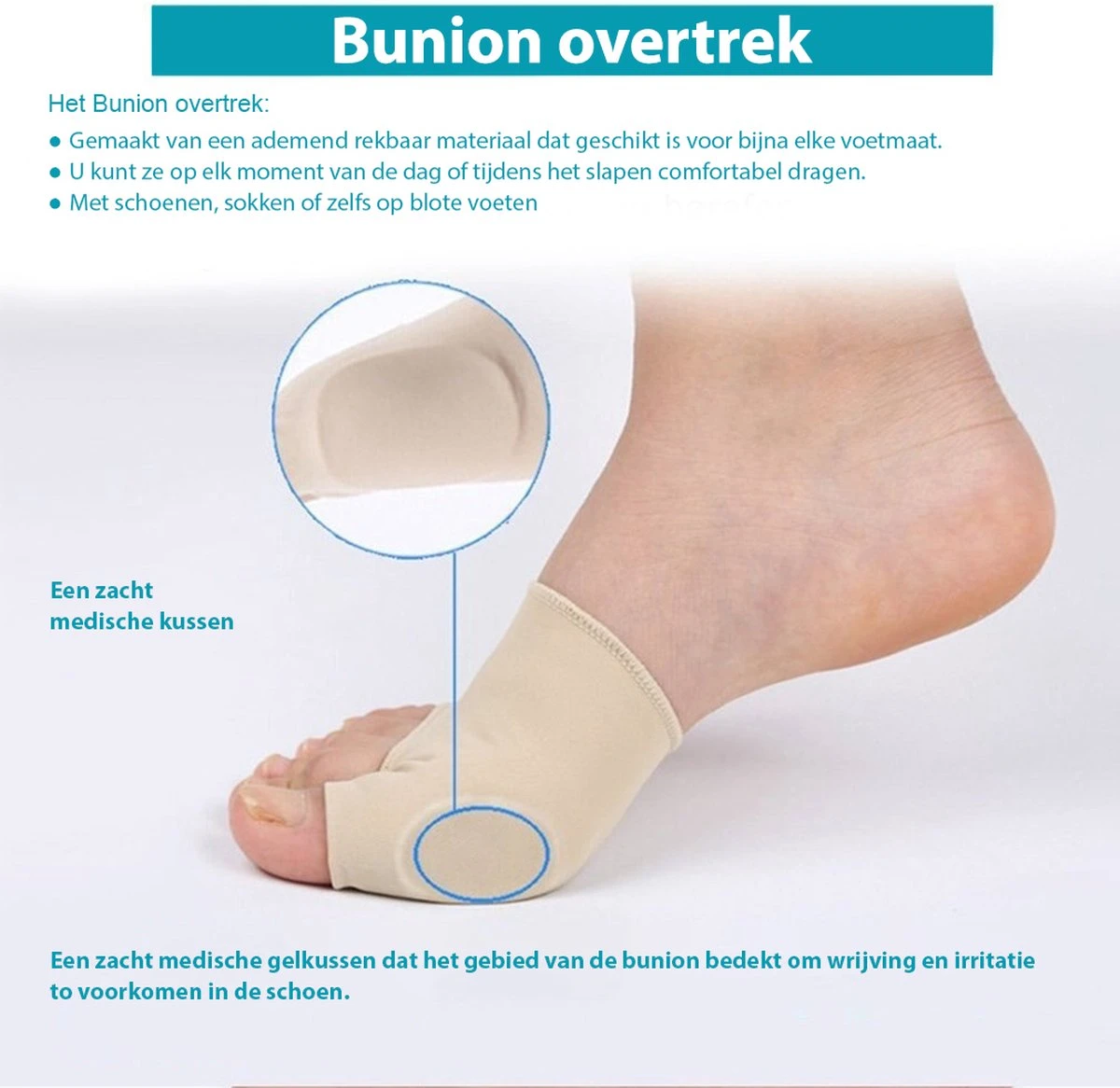 {Feetz} Hallux Valgus Bunion Protector & Corrector - SET VAN 8 STUKS – Voetverzorging & Teenspreider Teenspalk – Voorvoetzolen Siliconen Set Ter Correctie Van Tenenstand. Inclusief Teenband & Massagebal Voor Spierversterkende Oefeningen 4 {Feetz} Hallux Valgus Bunion Protector & Corrector - SET VAN 8 STUKS – Voetverzorging & Teenspreider Teenspalk – Voorvoetzolen Siliconen Set Ter Correctie Van Tenenstand. Inclusief Teenband & Massagebal Voor Spierversterkende Oefeningen - Afbeelding 2