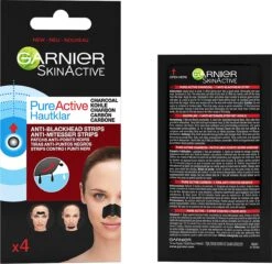 Garnier Skinactive Face SkinActive PureActive Nose Strips Charcoal - 2 X 4 Stuks - Voordeelverpakking -Lichaamsverzorging Winkel 1200x1166 4