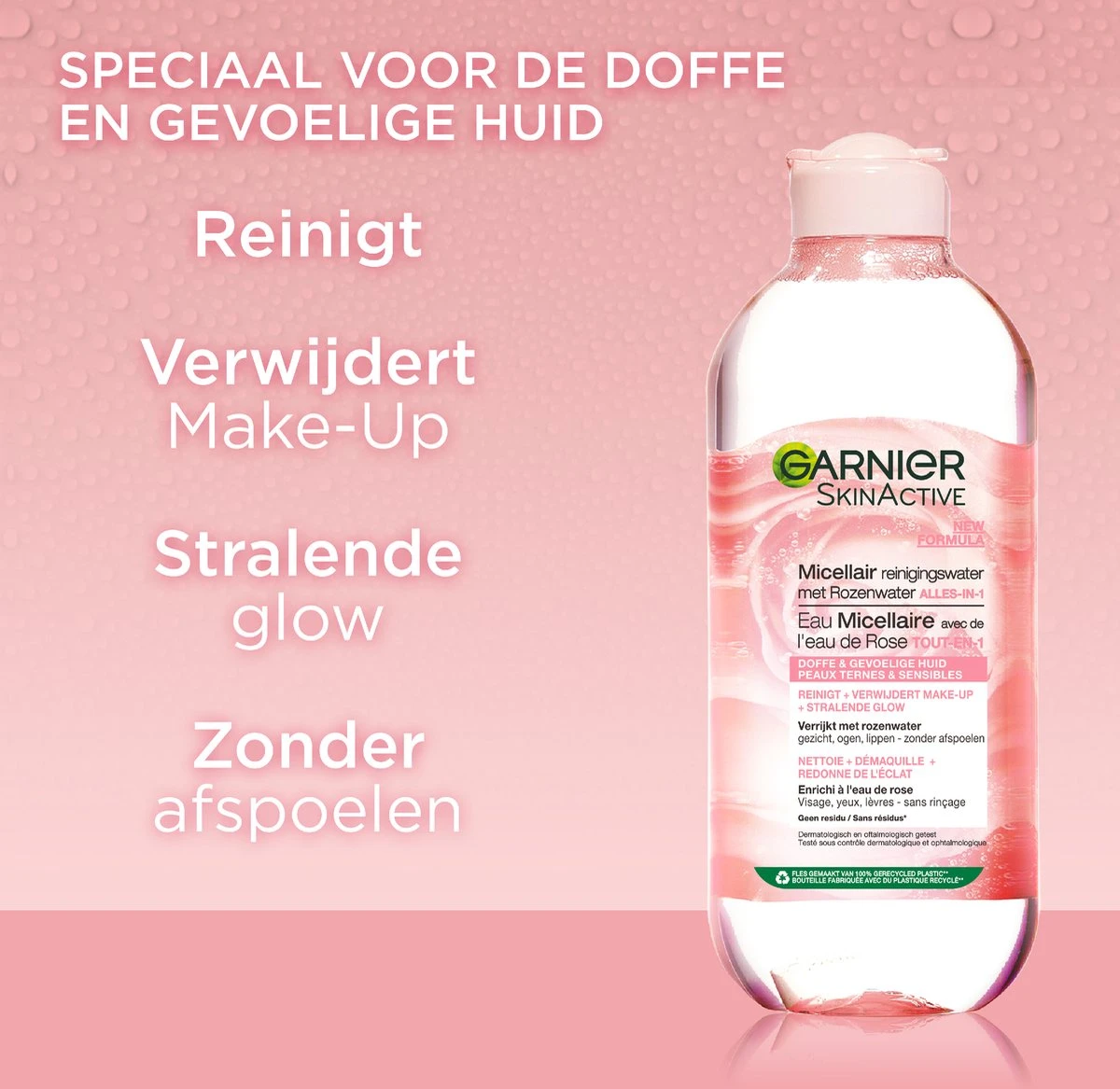 Garnier Skinactive Micellair Reinigingswater Met Rozenwater - 400 Ml 10 Garnier Skinactive Micellair Reinigingswater Met Rozenwater - 400 Ml - Afbeelding 8