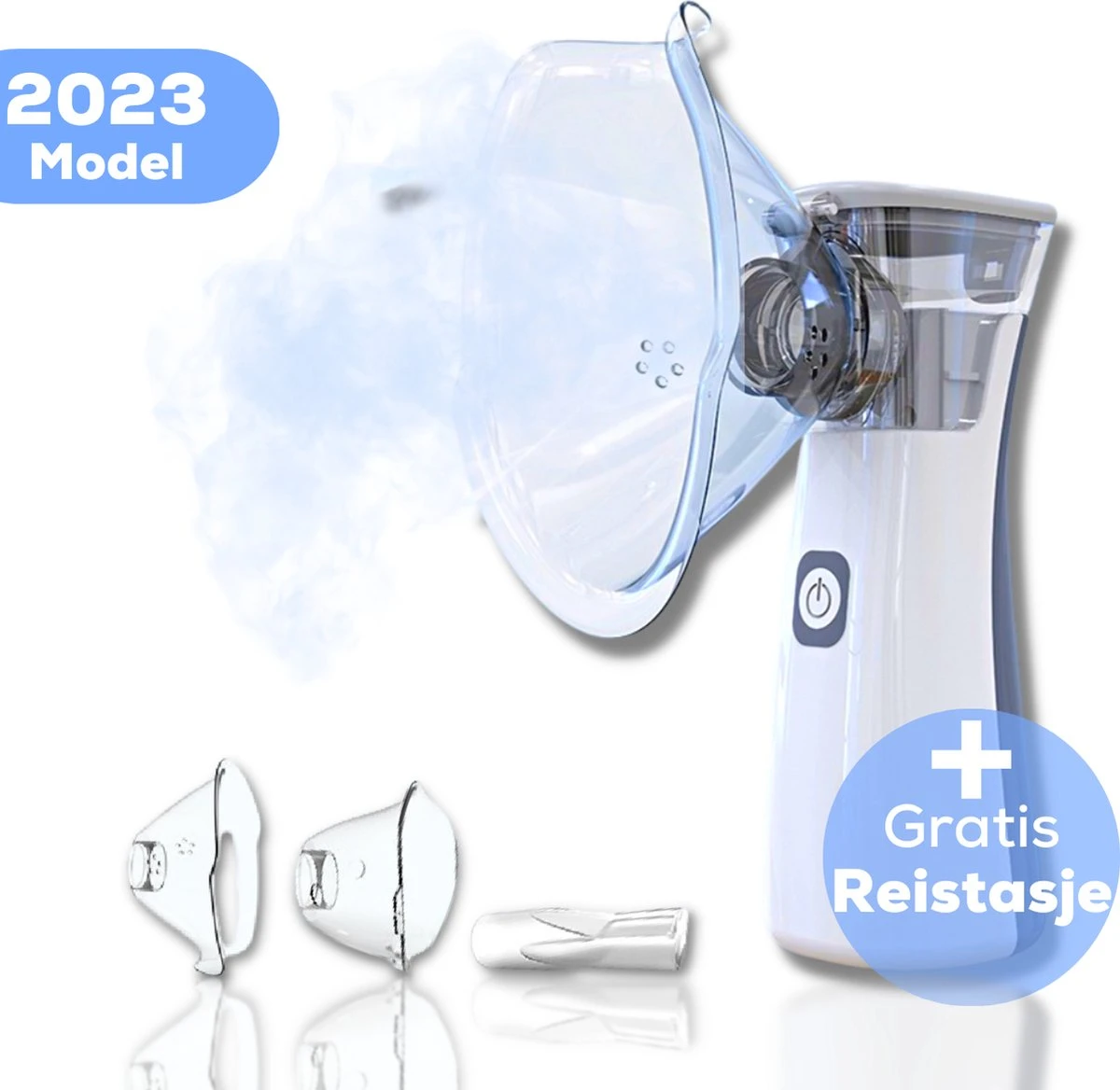 Aerosoltoestel Met 3 Mondstukken - Nebulizer Inhalator - Aerosoltoestel Kinderen, Volwassenen En Baby's - Vernevelaar Inhalator - Gezichtsstomer - Helpt Tegen Luchtwegaandoeningen 3 Aerosoltoestel Met 3 Mondstukken - Nebulizer Inhalator - Aerosoltoestel Kinderen, Volwassenen En Baby's - Vernevelaar Inhalator - Gezichtsstomer - Helpt Tegen Luchtwegaandoeningen