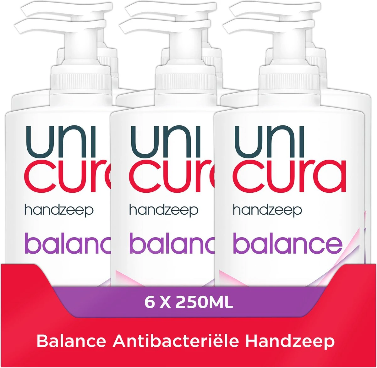 Unicura Balans Antibacteriële Vloeibare Handzeep - 6 X 250 Ml - Voordeelverpakking 3 Unicura Balans Antibacteriële Vloeibare Handzeep - 6 X 250 Ml - Voordeelverpakking