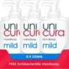 Unicura Mild Antibacteriële Vloeibare Handzeep - 6 X 250 Ml - Voordeelverpakking -Lichaamsverzorging Winkel 1200x1171