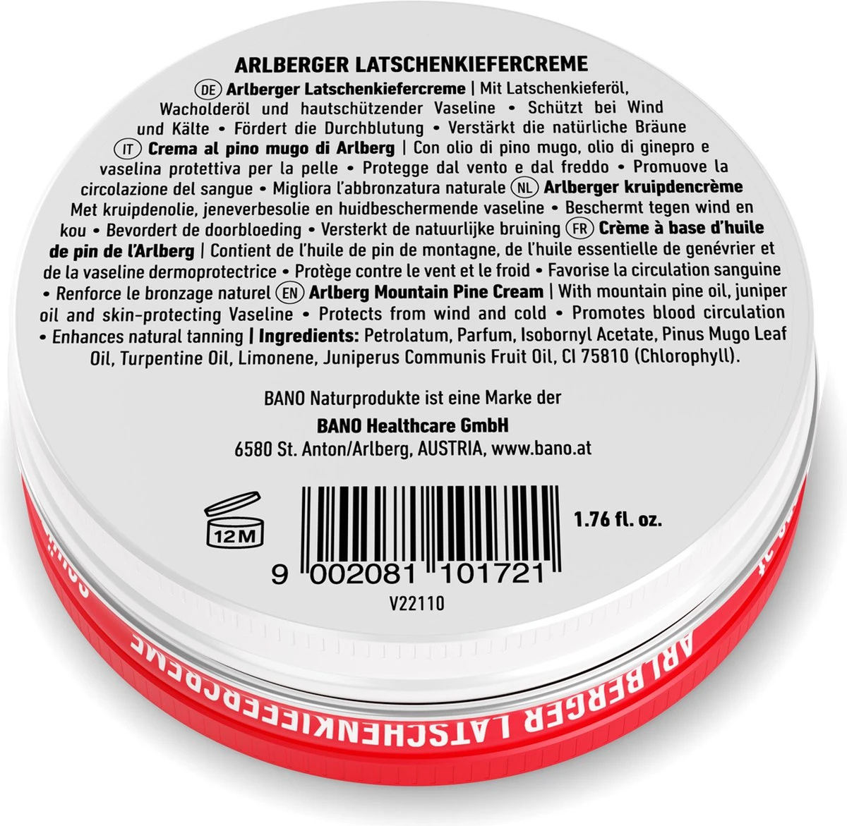 Bano Latschenkiefer | Originele Latschenkiefer Zalf | Bruiningsolie | Mountain Pine | Latschenkiefer Salbe | Skilerarenvet |Tiroler Latschenkiefer | Arlberger Latschenkiefer | 50 Ml | Creme 4 Bano Latschenkiefer | Originele Latschenkiefer Zalf | Bruiningsolie | Mountain Pine | Latschenkiefer Salbe | Skilerarenvet |Tiroler Latschenkiefer | Arlberger Latschenkiefer | 50 Ml | Creme - Afbeelding 2