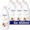 Dove Caring Bath Amandelmelk & Hibiscus Badcrème - 6 X 450 Ml - Voordeelverpakking 1 Dove Caring Bath Amandelmelk & Hibiscus Badcrème - 6 X 450 Ml - Voordeelverpakking -Lichaamsverzorging Winkel 1200x1173 9