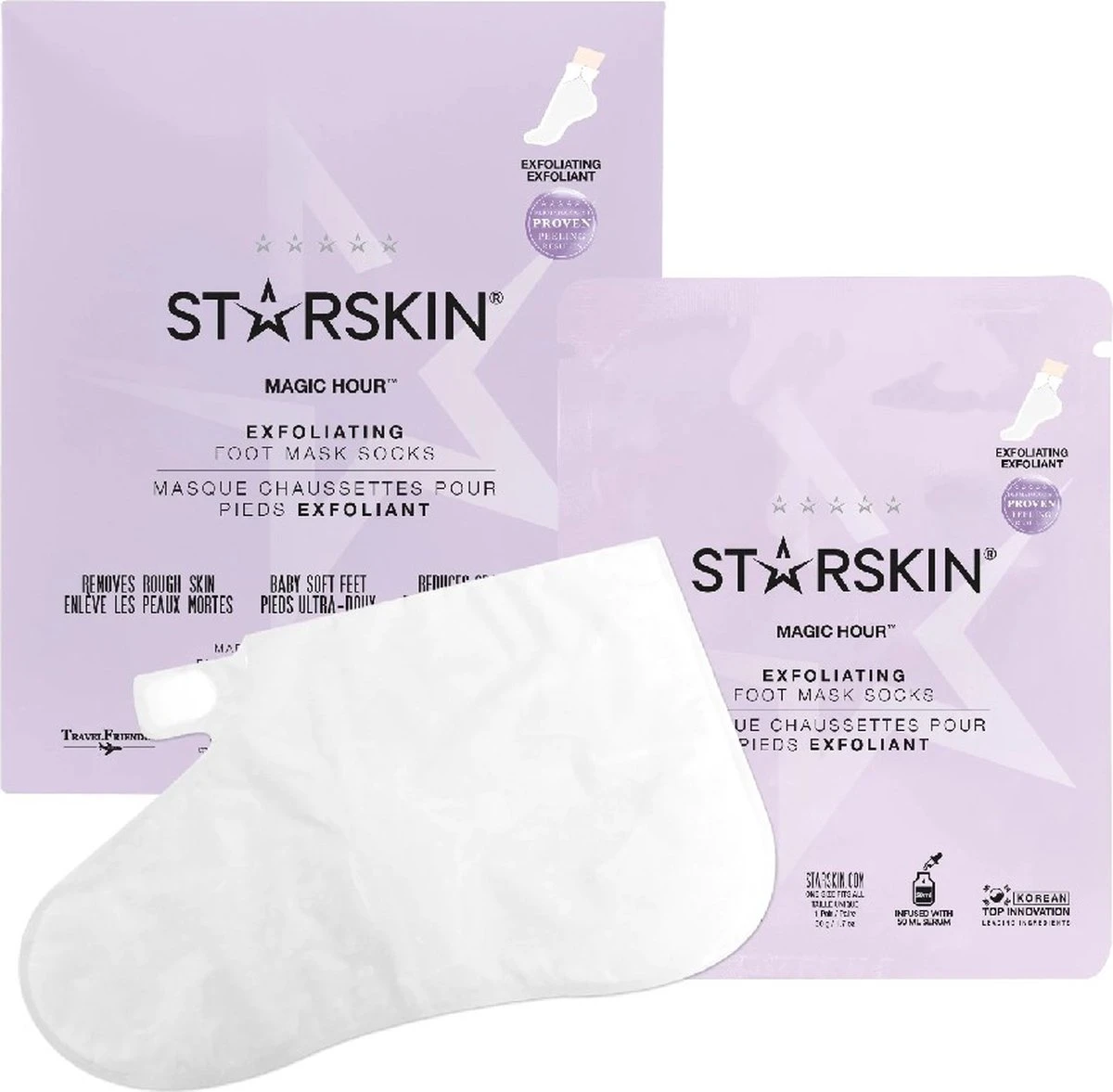 STARSKIN Exfoliating Magic Hour Eeltsokken Voet Masker - Eelt Verwijderaar - Baby Foot Peel Mask 9 STARSKIN Exfoliating Magic Hour Eeltsokken Voet Masker - Eelt Verwijderaar - Baby Foot Peel Mask - Afbeelding 7