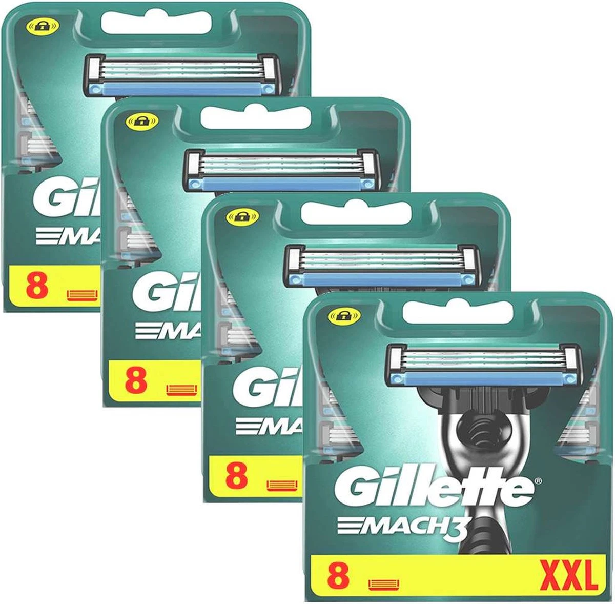 Gillette® Gillette Mach3 - 32 Stuks - Scheermesjes 3 Gillette® Gillette Mach3 - 32 Stuks - Scheermesjes