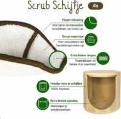 16 Herbruikbare Wattenschijfjes + Bamboe Houder - 12x Dagelijks 4x Scrub 4 Laags - Wasbare Wattenschijfjes Makeup Pads Zero Waste 26 16 Herbruikbare Wattenschijfjes + Bamboe Houder - 12x Dagelijks 4x Scrub 4 Laags - Wasbare Wattenschijfjes Makeup Pads Zero Waste -Lichaamsverzorging Winkel 1200x1179 7
