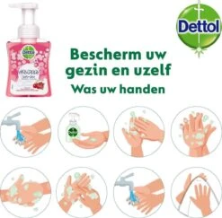Dettol - Handzeep - Zachte Mousse - Antibacterieel - Roos & Kersenbloesem - 6 X 250 Ml -Lichaamsverzorging Winkel 1200x1180 2