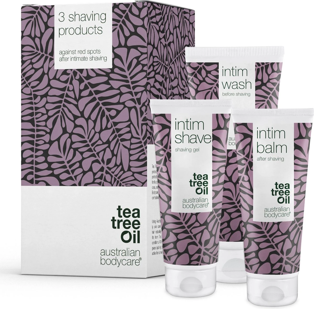 Serie Scheren Intieme Zone - 3 Producten Voor Het Verwijderen Van Rode Bultjes, Vlekjes En Ingegroeide Haren Na Het Scheren. De Serie Bevat: Intim Wash 200ml, Intim Shave 100ml, Intieme Aftershave Balsem 100ml | Australian Bodycare 3 Serie Scheren Intieme Zone - 3 Producten Voor Het Verwijderen Van Rode Bultjes, Vlekjes En Ingegroeide Haren Na Het Scheren. De Serie Bevat: Intim Wash 200ml, Intim Shave 100ml, Intieme Aftershave Balsem 100ml | Australian Bodycare